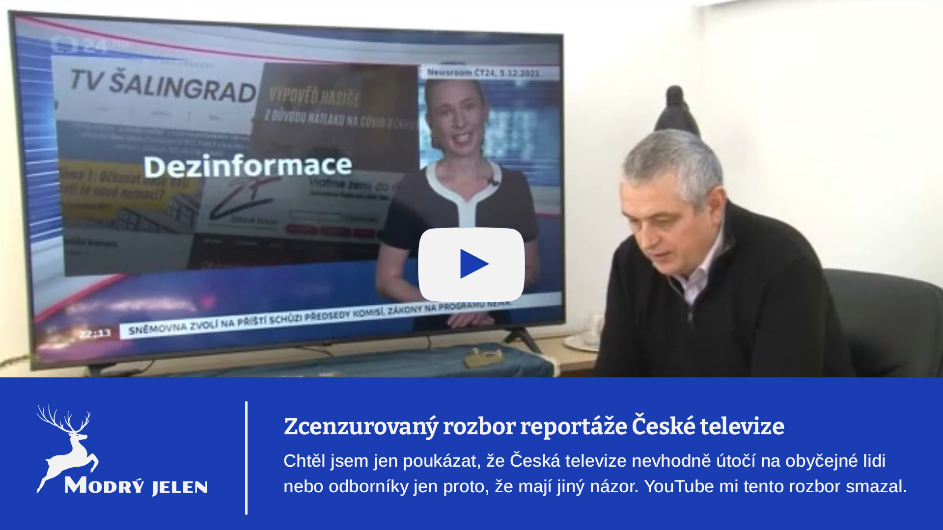 Smazané video. (Ne)pravdy České televize: Covidové dezinformace