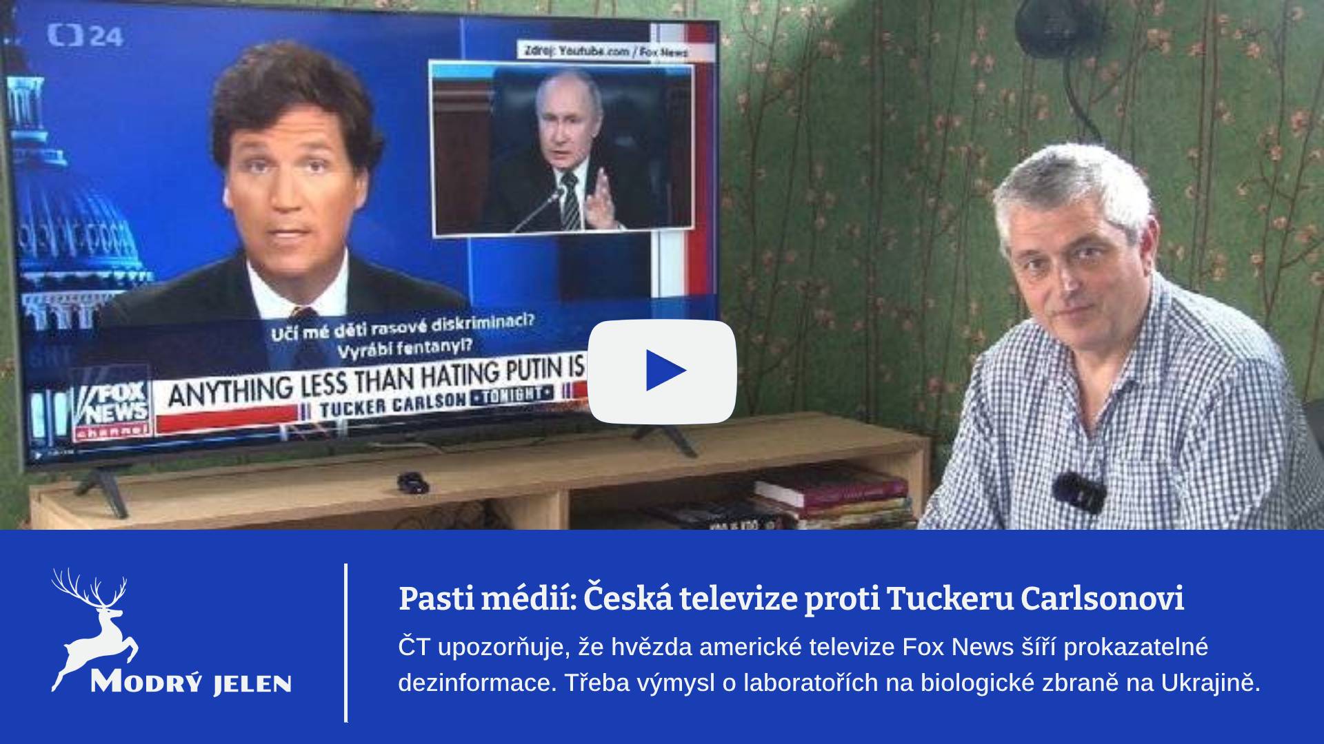 Pasti médií: Česká televize proti Tuckeru Carlsonovi