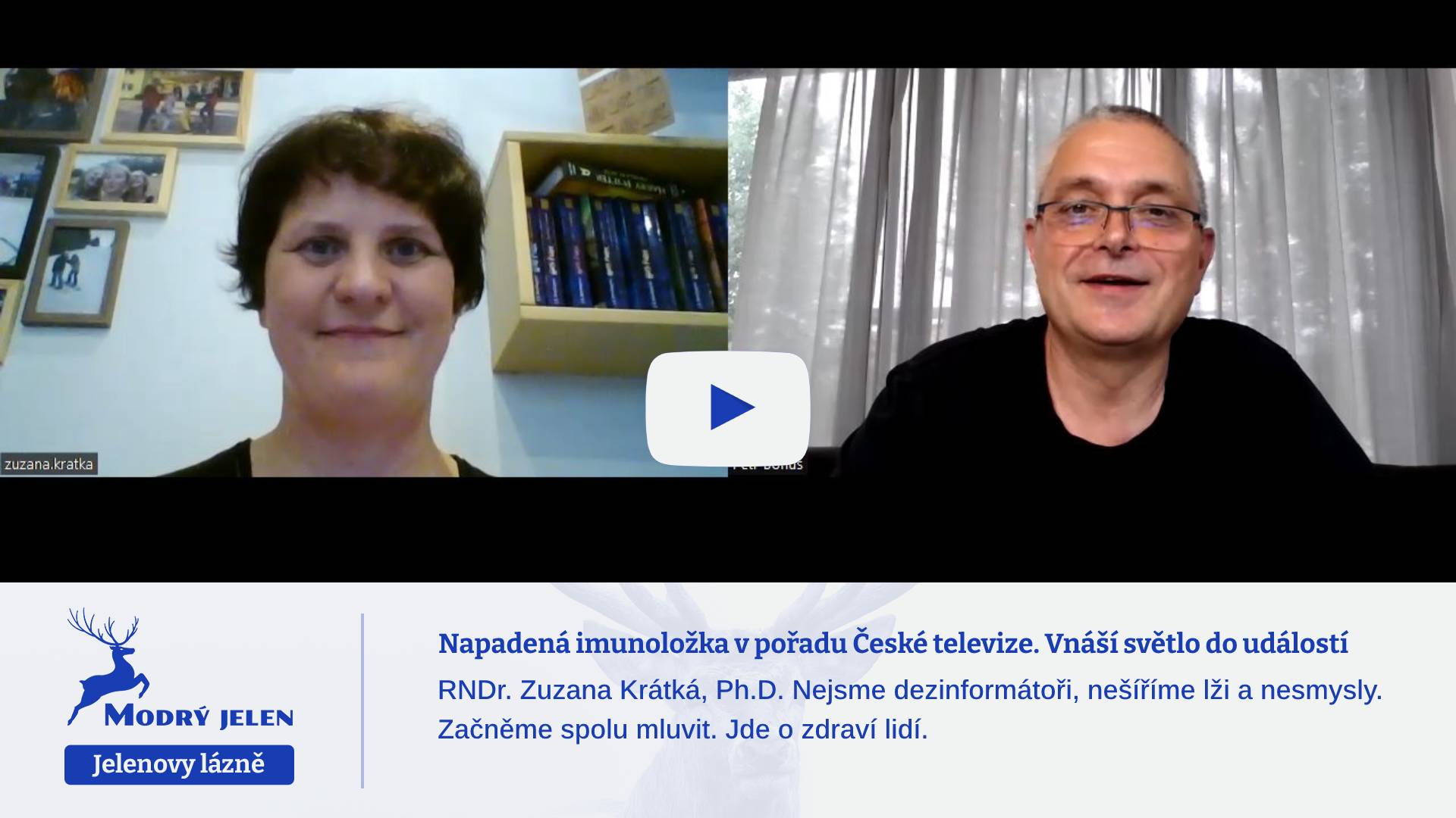 Napadená imunoložka v pořadu České televize. Vnáší světlo do událostí