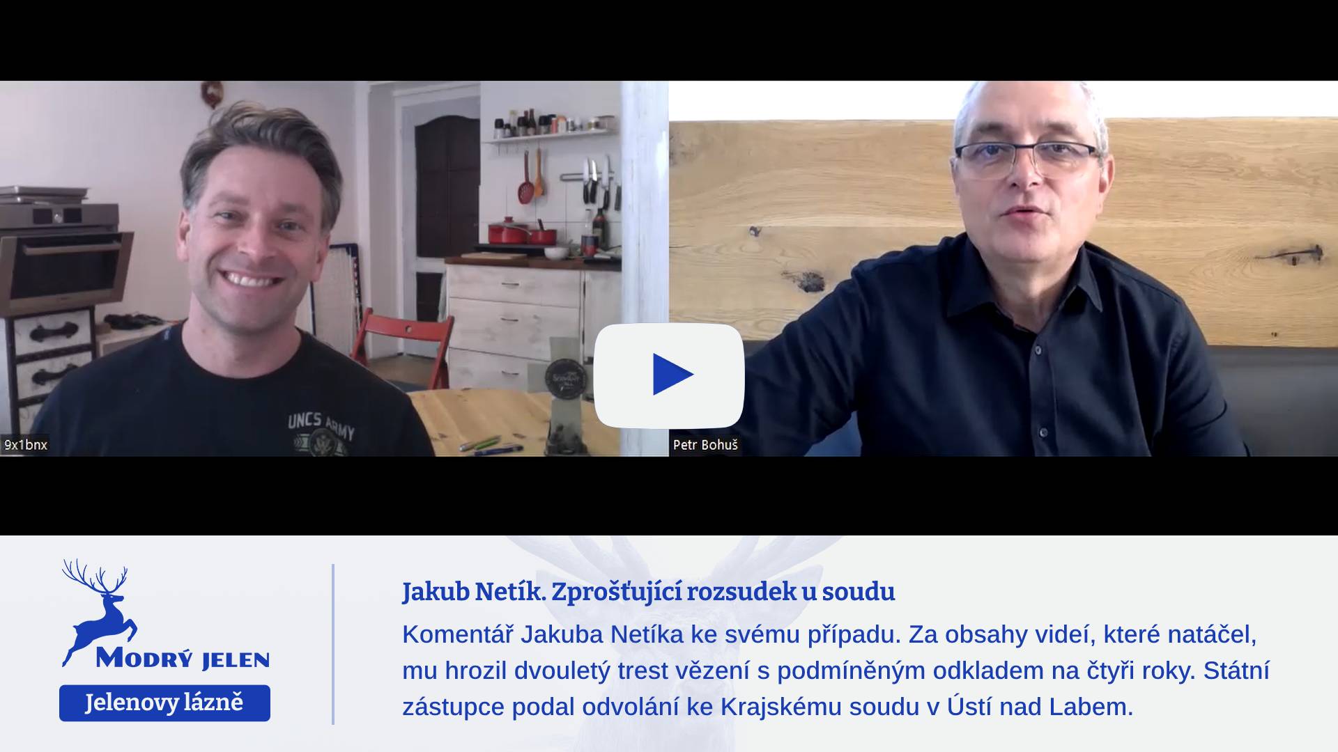 Jakub Netík. Zprošťující rozsudek u soudu