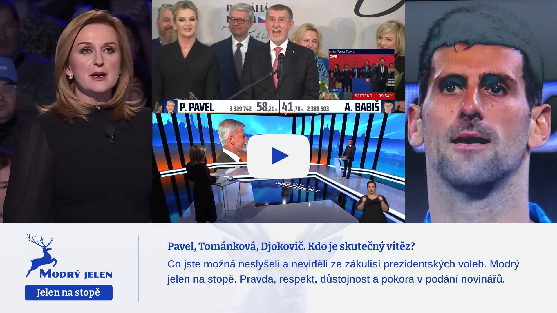 Pavel, Tománková, Djokovič. Kdo je vítězem?