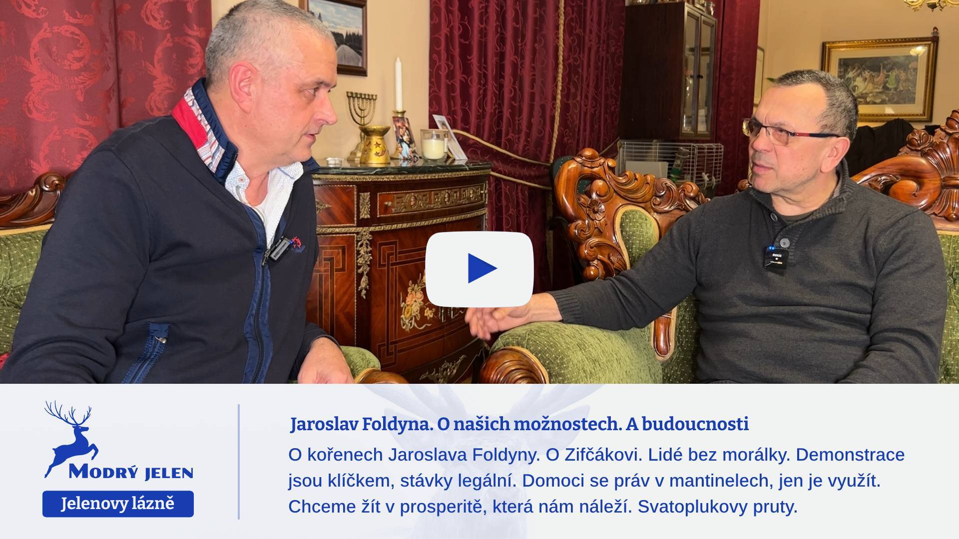Jaroslav Foldyna. O našich možnostech. A budoucnosti.