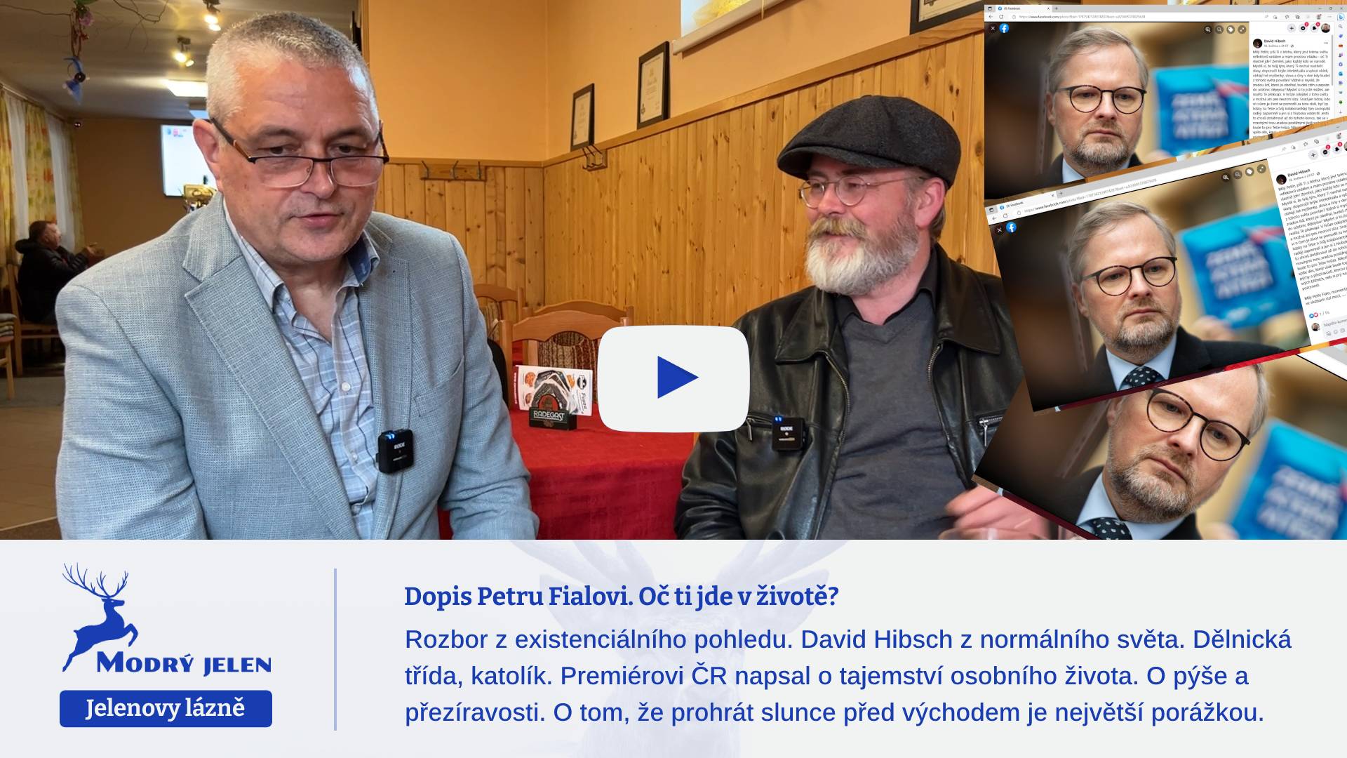 Dopis Petru Fialovi. Oč ti jde v životě