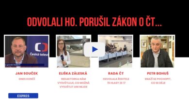 Odvolali Součka. Česká televize kráčí po nové cestě?
